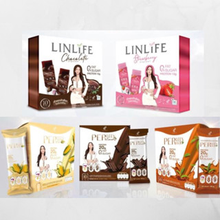 Linlife โปรตีนเจลลี่ลีนไลฟ์ เพอลีน Perleen โปรตีนอั้มพัชราภา ทดแทนมื้ออาหาร