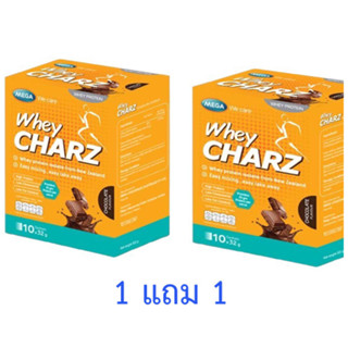 Mega We Care Whey Charz เวย์ ชาร์ซ (รสช็อกโกแลต) 10 ซอง **ซื้อ 1 แถม 1**