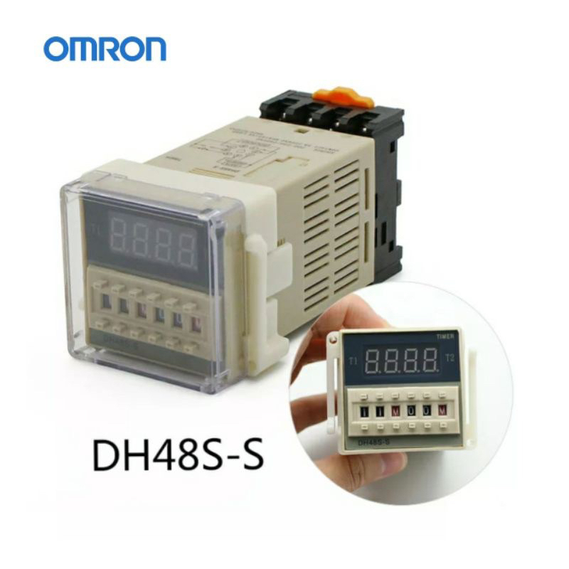 ของแท้ญี่ปุ่น JAPAN DH48S-S  12vdc 24vdc 220vacDigital Timer Delay Relay สลับเปิด-ปิด หน่วงเวลา +แถม