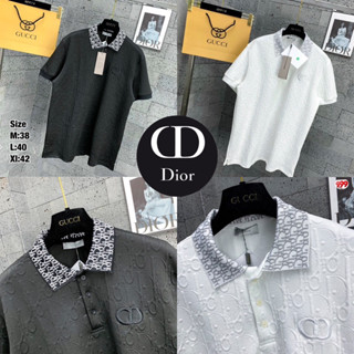 เสื้อโปโล DIOR 🏷️ Hiend 1:1 💯Polo Man 👨🏻เสื้อแบรนด์เนม