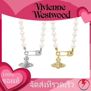 Vivienne Westwood necklace สร้อยคอ pin Jewelry สร้อยคอมุก สร้อยคอดาวเสาร์  พร้อมจัดส่งจากประเทศไทย ของแท้ 100%