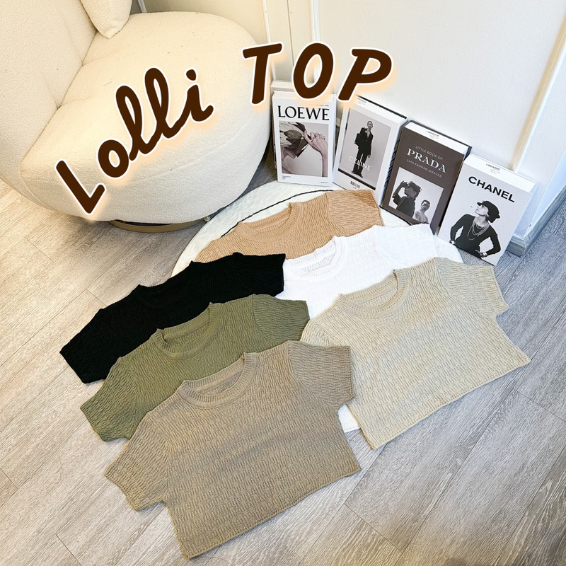 Lolli Top เสื้อครอปไหมพรหม พร้อมส่ง