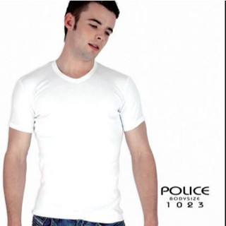 เสื้อยืด คอวี Police Basic Collection เสื้อเปล่า