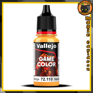 Sunset Orange 18ml. New Vallejo Game Color สีอะคริลิคสูตรน้ำ