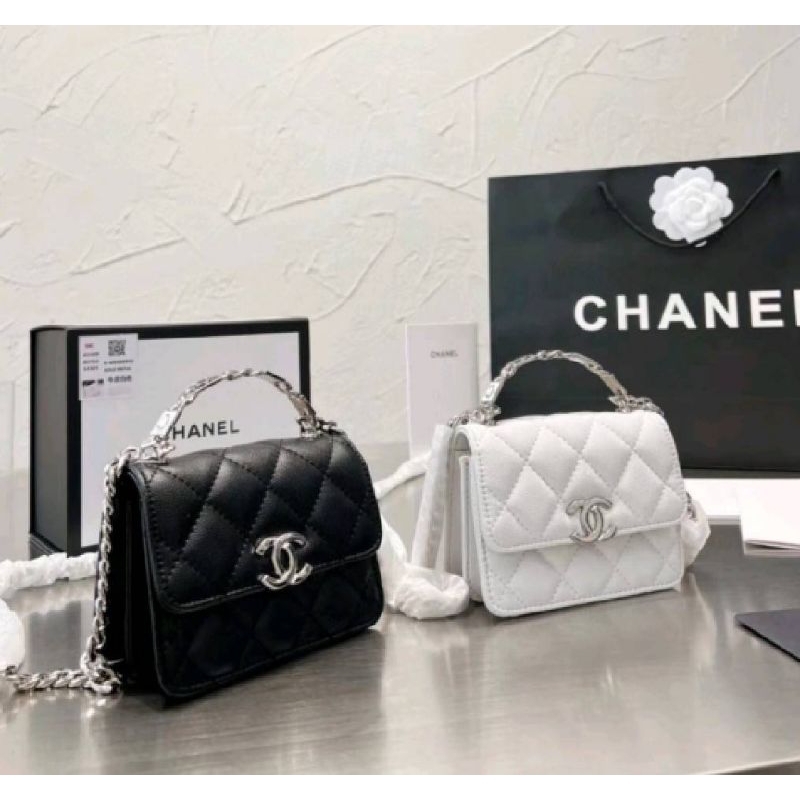 [พร้อมส่ง]กระเป๋า Chanel Coco ดีไซส์หูจับ +สายCross body