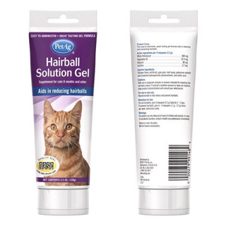 Hairball solution gel 100 g เจลระบายและป้องกันก้อนขน ลดอาการท้องผูกในแมว ขายดีสุด