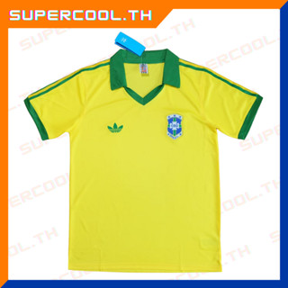 Brazil 1978/79 World cup Home Jersey เสื้อบราซิล1978 เสื้อบราซิลย้อนยุคคอปก