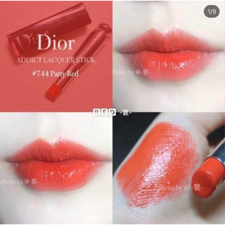 Beauty-Siam แท้ทั้งร้าน !! แบ่งขายลิปสติก DIOR ADDICTSTELLAR HALO SHINE สี 744 PARIS ขนาด 0.5 กรัม พร้อมแปรงทาลิป