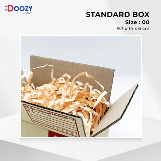 กล่องไปรษณีย์ ขนาด 00 (9.7x14x6 ซม.) แพ็ค 20 ใบ กล่องพัสดุ กล่องฝาชน Doozy Pack ถูกที่สุด!