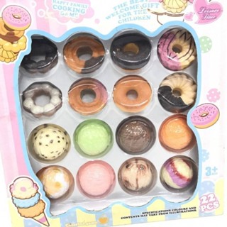 ICECREAM DONUT BUILDING INSTRUCTUREชุดไอติม โดนัท ตึกถล่ม