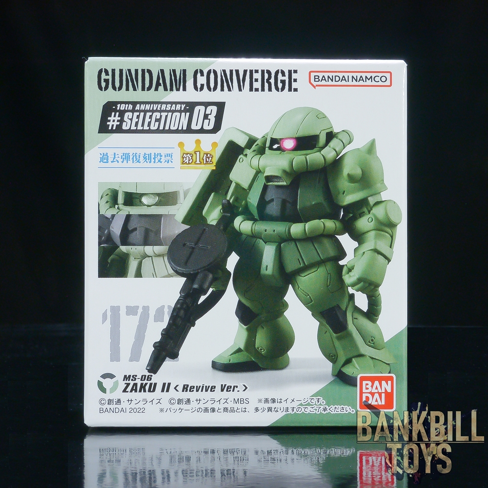 กันดั้ม Bandai Candy Toy FW Gundam Converge 10th Anniversary #Selection 03 No.172' MS-06 Zaku II [Re