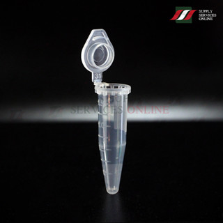 หลอดเซ้นติฟิว พลาสติก ปั่นแยก พร้อมฝาปิด 1.5 มิลลิลิตร Micro Centrifuge Tube 1.5mL, 500 ชิ้น / 1000 ชิ้น