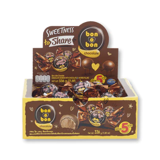 บอนโอบอน Bon O Bon ช็อกโกแลตสอดใส้ หอม หวาน อร่อยทุกรสชาติ (ยกแพ็ค 24 ชิ้น)