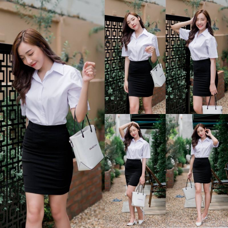 กระโปรงนักศึกษาจาก ร้าน Nisit Niyom (used)