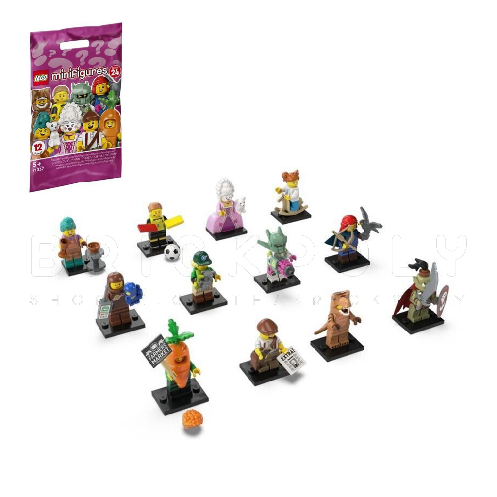 71037 : LEGO Minifigures Series 24 ครบชุด 12 ตัว (สินค้าถูกแพ็คอยู่ในซอง ไม่โดนเปิด)