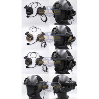 หูฟังสื่อสารตัดเสียงได้ Tac-Sky ทรง Comtac3  รุ่น หูฟังตัดเส…