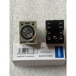 H3Y-2 OMRON DC24V Delay Timer Time Relay 0-10Min With Base