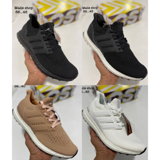 ขอ 100% Adidas Ultra Boost UB4.0 รองเท้าวิ่งระบายอากาศ รองเท้ากีฬา (ชมพูอ่อน)