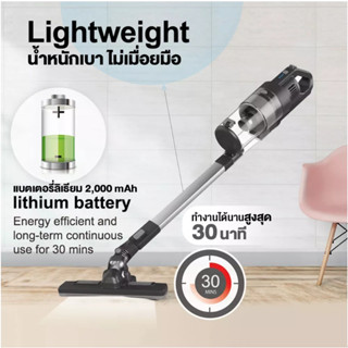 SHIMONO เครื่องดูดฝุ่นไร้สาย พลังไซโคลน cyclone vacuum cleaner รุ่น SVC-1027