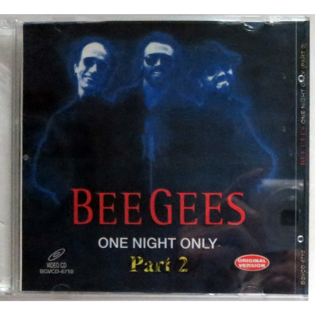 VCDบันทึกการแสดงสด  BEE GEES  ONE NIGHT ONLY part 2