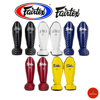 สนับแข้ง FAIRTEX Muay Thai Shin Guards SP5 Boxing Competition Shin Pads Black White Blue Red Yellow Pls place 1 pr/order