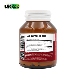 [ซื้อ 1 แถม 1] แอสตาแซนธิน 6 mg. Astaxanthin Biocap ไบโอแคป แอสต้าแซนทีน จากสารสกัดจากฮีมาโตค็อกคัส