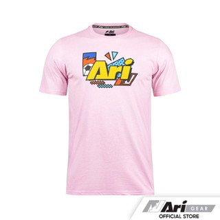 ARI FESTIVE COLORFUL LIFESTYLE TEE - PINK/YELLOW/BLACK เสื้อยืด อาริ คัลเลอร์ฟลู ไลฟ์สไตล์ สีชมพู