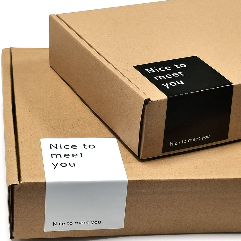 สติ๊กเกอร์ Thank you ทรงสี่เหลี่ยม 50 ชิ้น สติ๊กเกอร์ขอบคุณ สติ๊กเกอร์มินิมอล สติกเกอร์ติดกล่องพัสดุ สติ๊กเกอร์ปิดผนึก