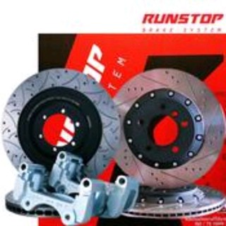 จานขยาย RUNSTOP TRITON 2 WD แท้ ขนาด 324 มม. ขอบ 17 คู่หน้า พร้อมคาลิปเปอร์ตรงรุ่นใส่ปั้มเดิมได้เลย discbrake