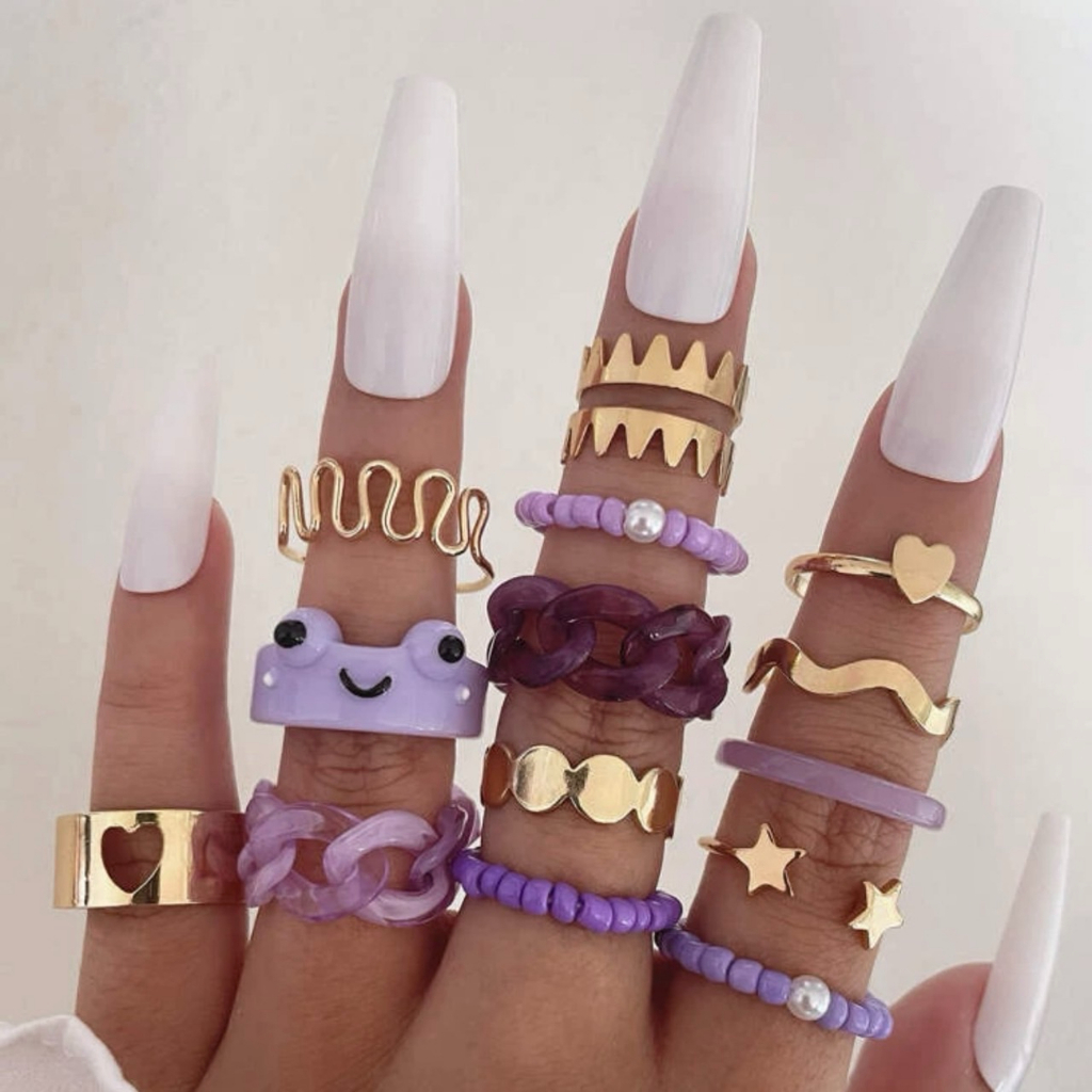 แหวนแฟชั่น💍พร้อมส่ง💍เครื่องประดับ แหวน Y2K