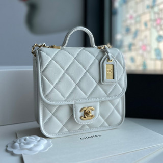 CHANEL 23C VANITY HANDLE BAG    งานvip -  ทำจากหนังเเท้ที่มีคุณภาพเทียบเท่าของเเท้