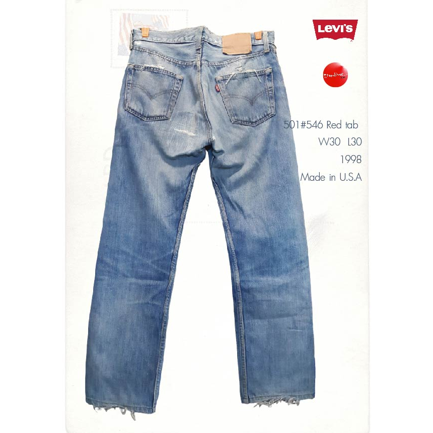 กางเกงยีนส์ Levi's 501#546 Made in USA W30 L30