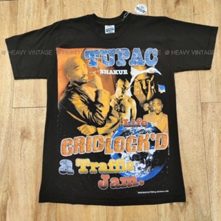 [GRIDLOCKD] TUPAC RAPPER HIPHOP BOOTLEG ผ้าเฟดฟอกเหมือนงานเก่า