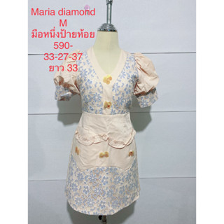 เดรสสั้น MARIA DIAMOND SIZE M มือหนึ่งป้ายห้อย