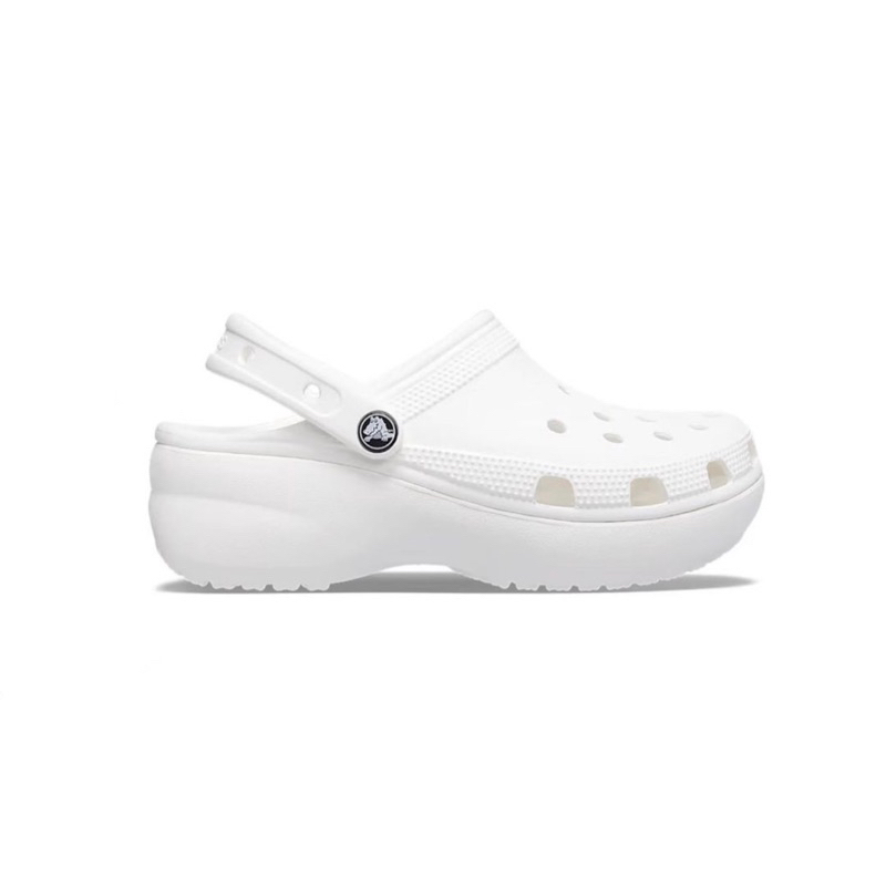 ส่งต่อ รองเท้า Crocs platform clog สีขาว W7