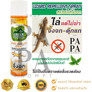 สเปรย์ไล่จิ้งจก กรีนเฮ้าส์ 300 มล. GREEN HOUSE LIZARD REPELLENT SPRAY 300 ml.