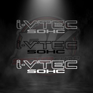 สติกเกอร์ i-VTEC SOHC/TURBO 1ชุด 2ชิ้น