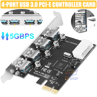 USB 3.0 Card 4port - PCI Express PciE SuperSpeed USB 3.0