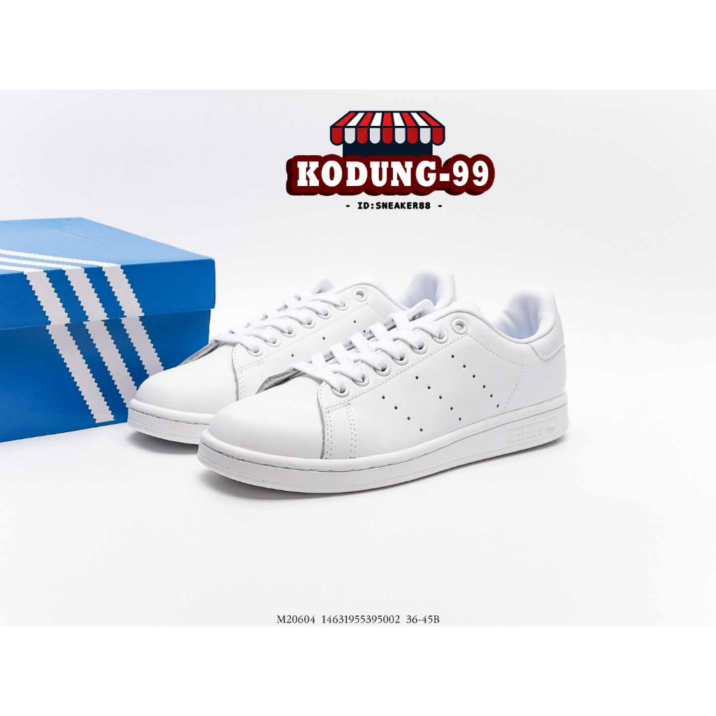 รองเท้าAdidas Stan Smith (หนัง) ผ้าใบสีขาวสินค้าถ่ายจากงานจริง100%