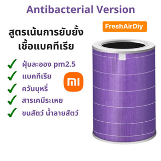 ราคาโปร 9.9 💥 Xiaomi Mi Air Purifier Filter ไส้กรองอากาศ xiaomi รุ่น 2S , 2H , Pro , 3H กรอง ไส้กรอง xiaomi (non RFID)