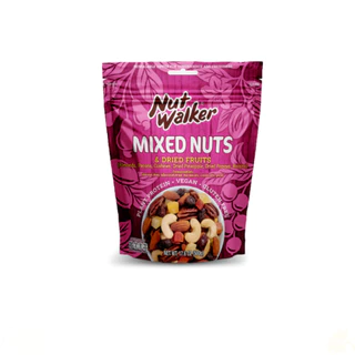 นัท วอล์คเกอร์ ถั่วรวมผสมผลไม้แห้ง 500 ก. Nut Walker MIXED NUTS & DRIED FRUITS 500 g.