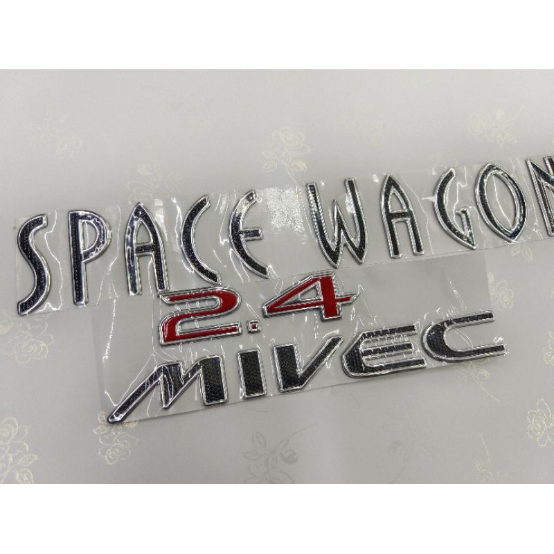 โลโก้  SPACE WAGON. 2.4 MIVEC ราคาเป็นคู่ค่ะ