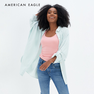 American Eagle Denim Shirt เสื้อเชิ้ต ผู้หญิง เดนิม  (NWSB 035-4971-523)