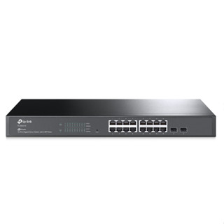 TP-Link TL-SG2218  JetStream 16-Port Gigabit Smart Switch with 2 SFP Slots  สวิตซ์ PoE