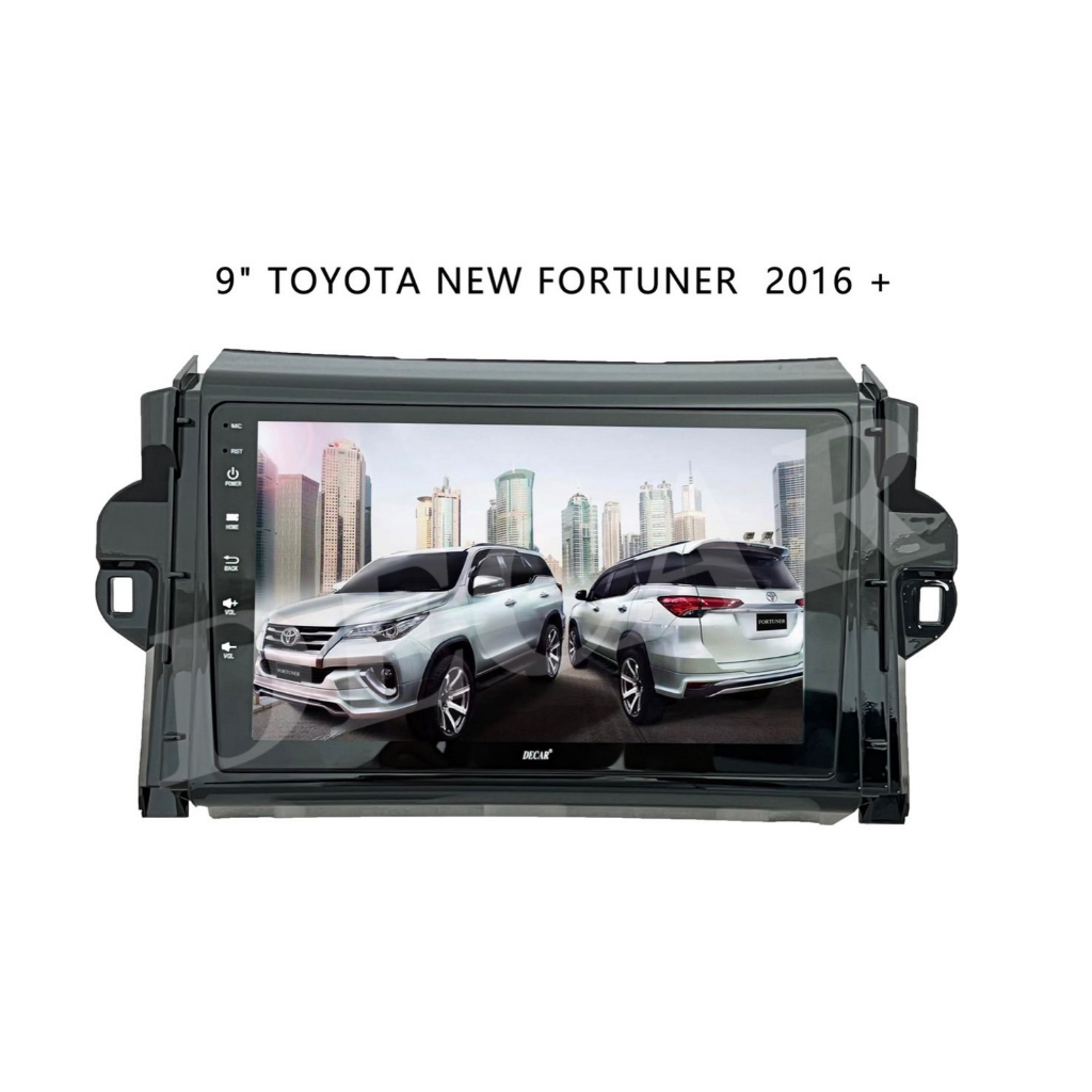 จอตรงรุ่น Toyota Fortuner 2016-2023 จอตรงรุ่นรถยนต์โตโยต้าฟอร์จูนเนอร์ จอแอนดรอยด์ Decar