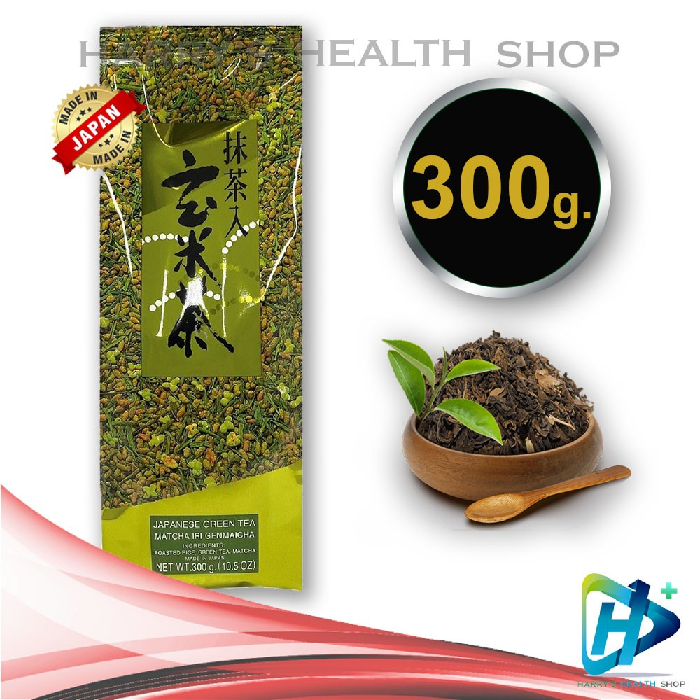 ชาเขียวผสมข้าวคั่ว อิริ เกนไมฉะ Japanese Green Tea Matcha Iri Genmaicha 300 g 