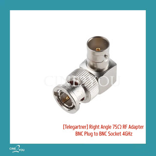 [Telegärtner] Right Angle 75Ω RF Adapter BNC Plug to BNC Socket 4GHz