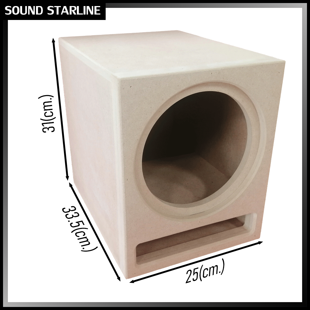 ซาวด์สตาร์ SCB800NO ตู้ลำโพง ชนิดตูเปิด สำหรับลำโพงซับเบส 8 นิ้ว จำนวน 1 ดอก