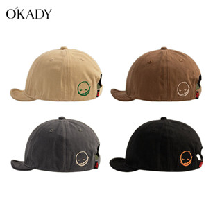 OKADY หมวก หมวกเบสบอลคู่ สีทึบ พร้อมส่งไม่ต้องพรี อุปกรณ์ครบ ถุง สินค้ามีจำนวนจำกัด