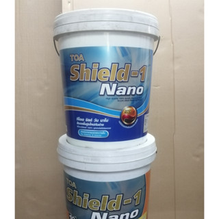 สีรองพื้นปูนใหม่กันด่าง TOA Shield 1 Nano สำหรับภายนอกและภายใน ขนาด 5 แกลลอน สีรองพื้นปูนใหม่ ถัง